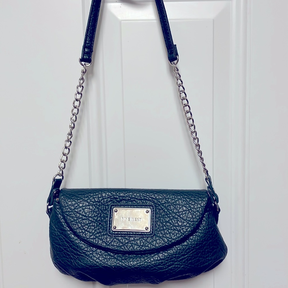 Nine West emerald green clutch